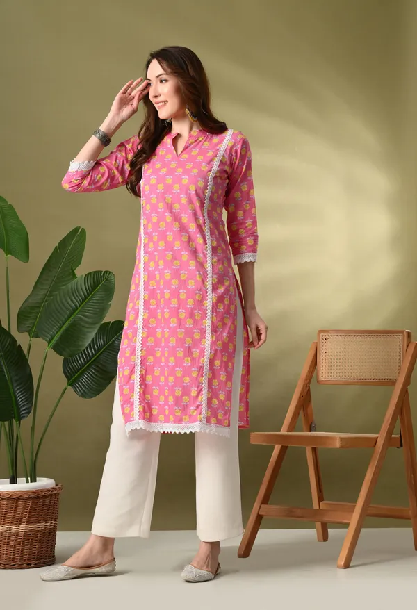 Pink_Floral_Print_Cotton_Straight_Kurta