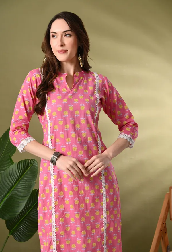 Pink_Floral_Print_Cotton_Straight_Kurta