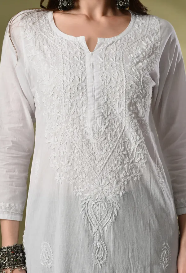 Pure_White_Premium_Chikankari_Kurta