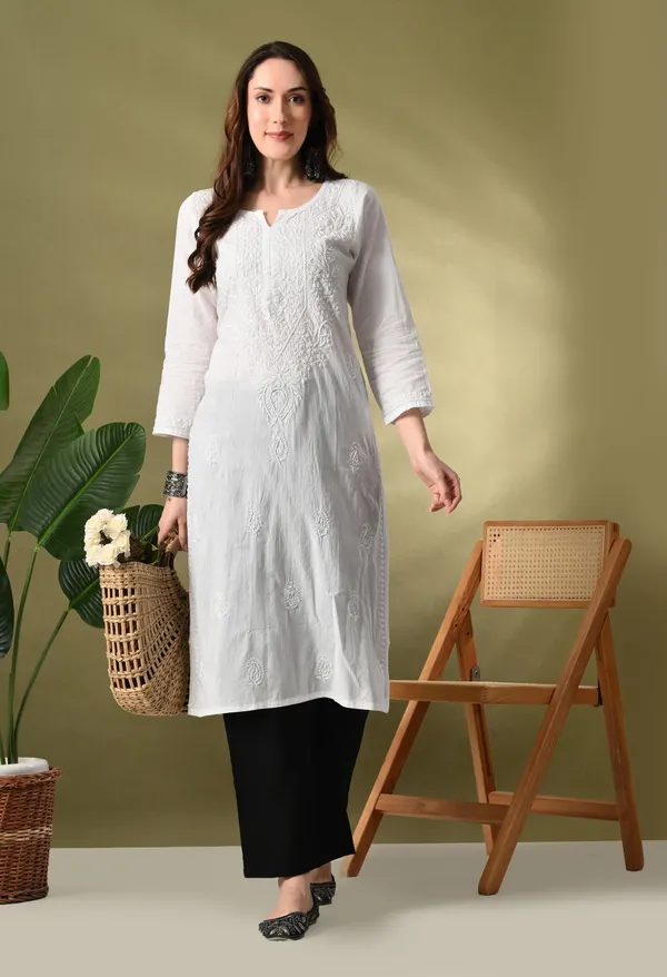 Pure_White_Premium_Chikankari_Kurta
