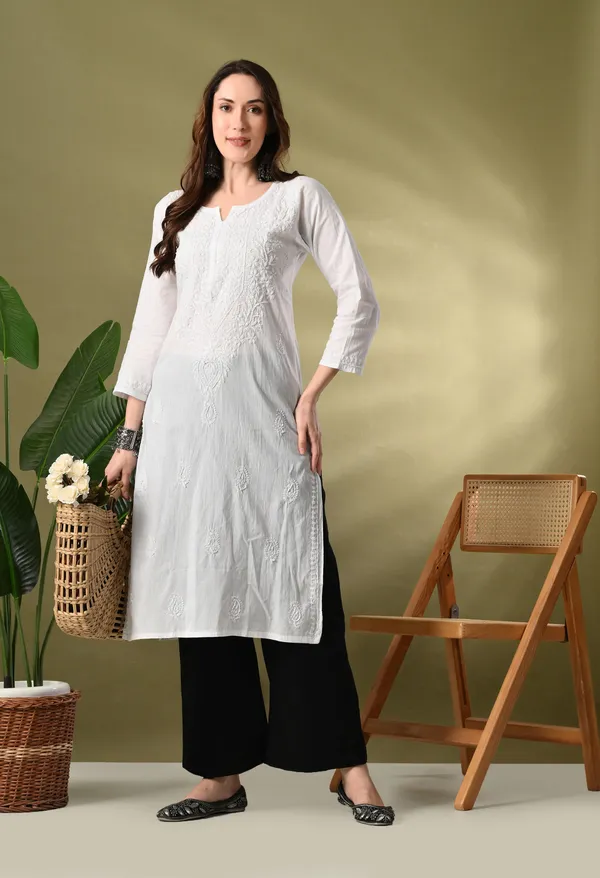 Pure_White_Premium_Chikankari_Kurta