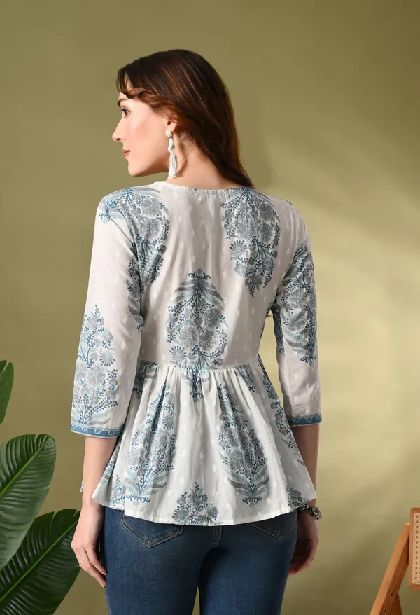 White_Block_Print_Empire_Top