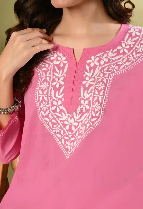 Blush_Pink_Premium_Chikankari_Kurti