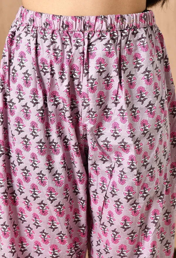 Pink_Floral_V-Neck_Kurta_Sets_With_Dupatta_For_Women