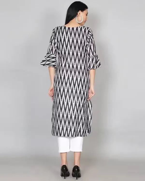 Black_Ikkat_Print_Cotton_Kurta