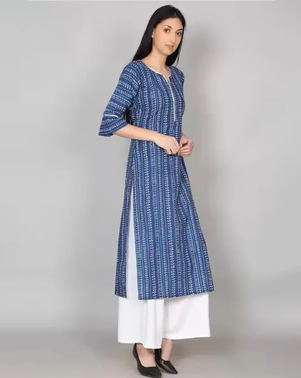 Blue_Block_Print_Indigo_Kurta