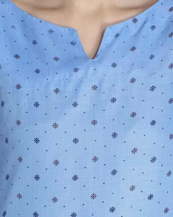 Blue_Booti_Print_Cotton_Kurta