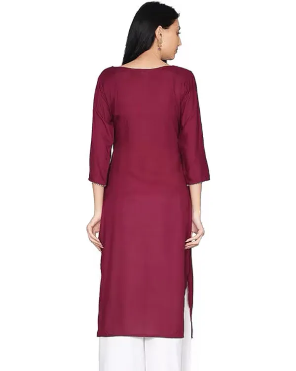 Burgundy_Solid_Gota_Patti_Kurta