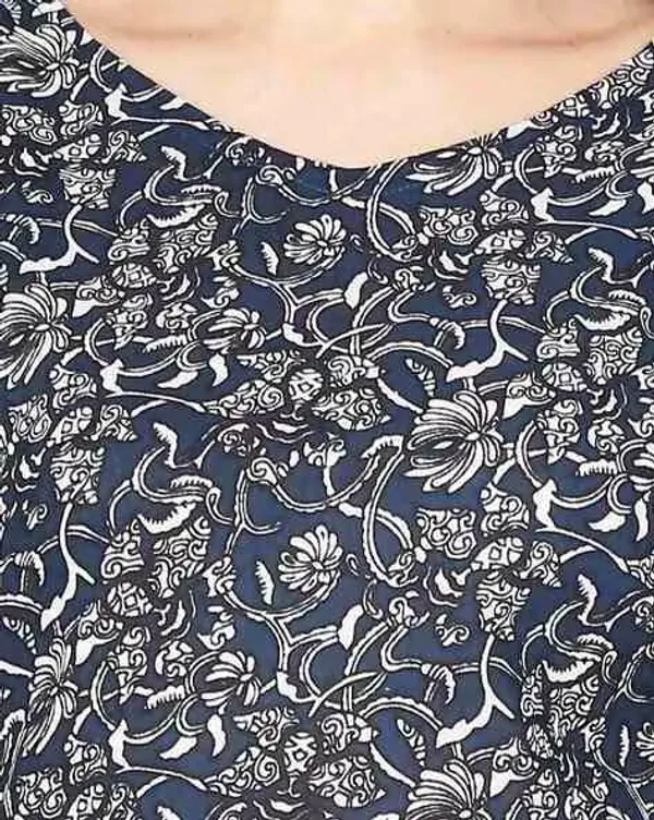 Deep_Blue_Cotton_Printed_Kurta