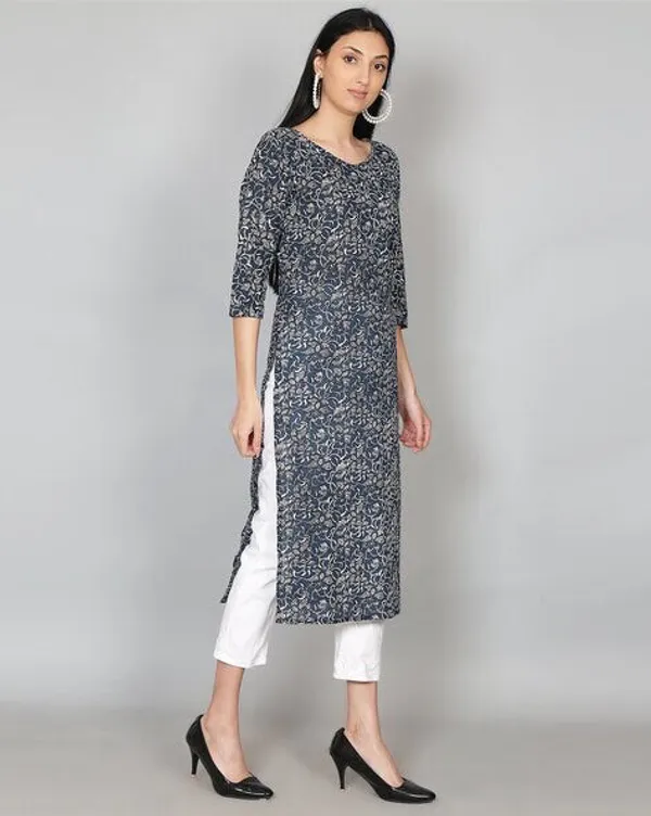 Deep_Blue_Cotton_Printed_Kurta