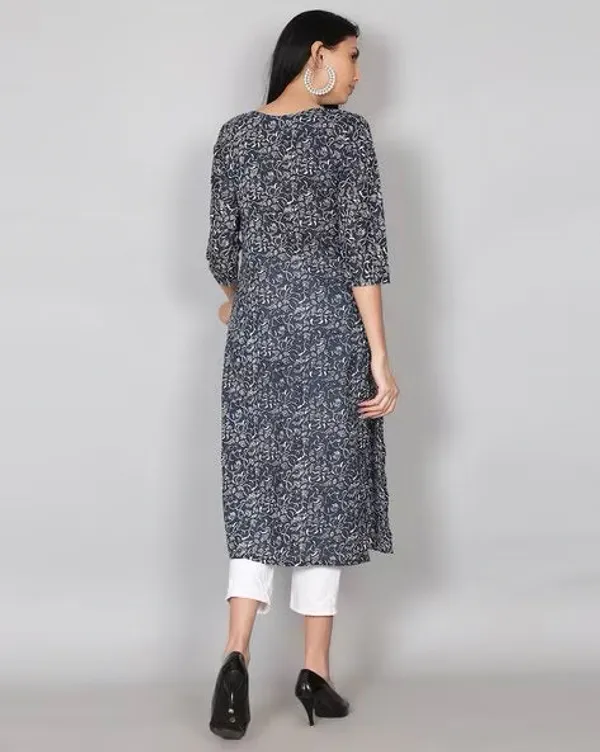 Deep_Blue_Cotton_Printed_Kurta