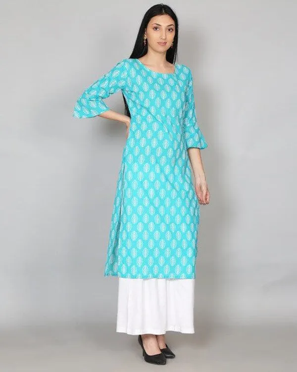 Light_Blue_Printed_Cotton_Kurta