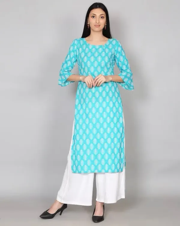 Light_Blue_Printed_Cotton_Kurta