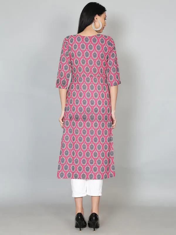 Pink_Front_Slit_Cotton_Kurta