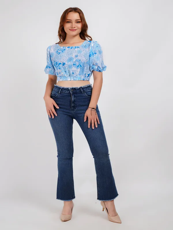 Blue_Floral_Print_Crop_Top