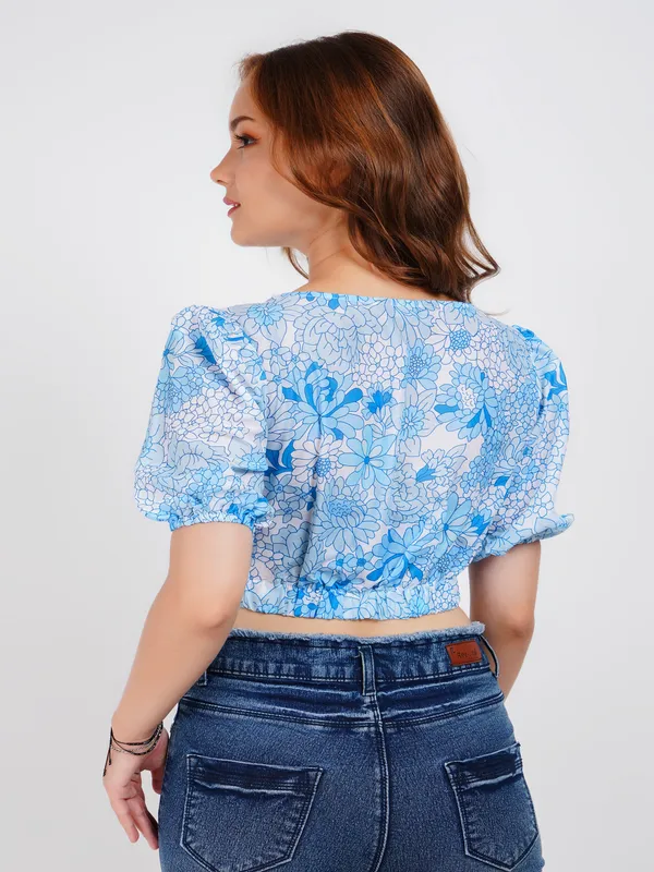 Blue_Floral_Print_Crop_Top
