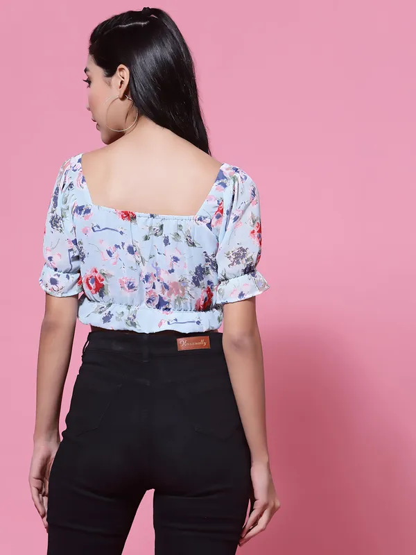 Blue_Floral_Puff_Sleeves_Blouson_Crop_Top