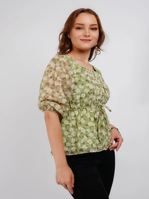 Green_Printed_Floral_Tie_up_Top