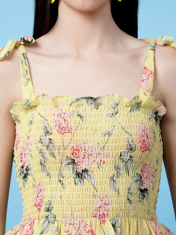 Yellow_Floral_Tie_Up_Sleeves_Top