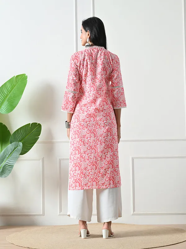 Pink_Lace_Work_Printed_Cotton_Kurta