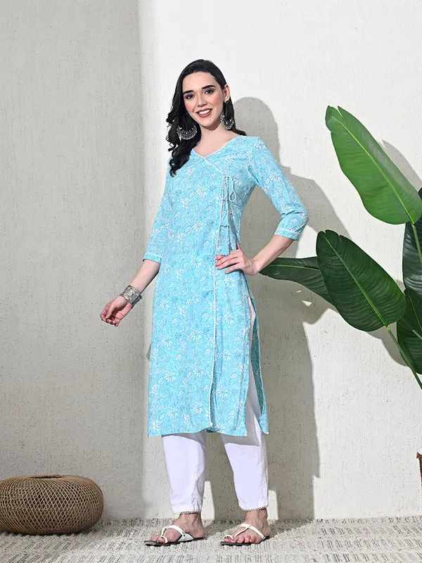 Light_Blue_Block_Print_Angarakha_Kurta
