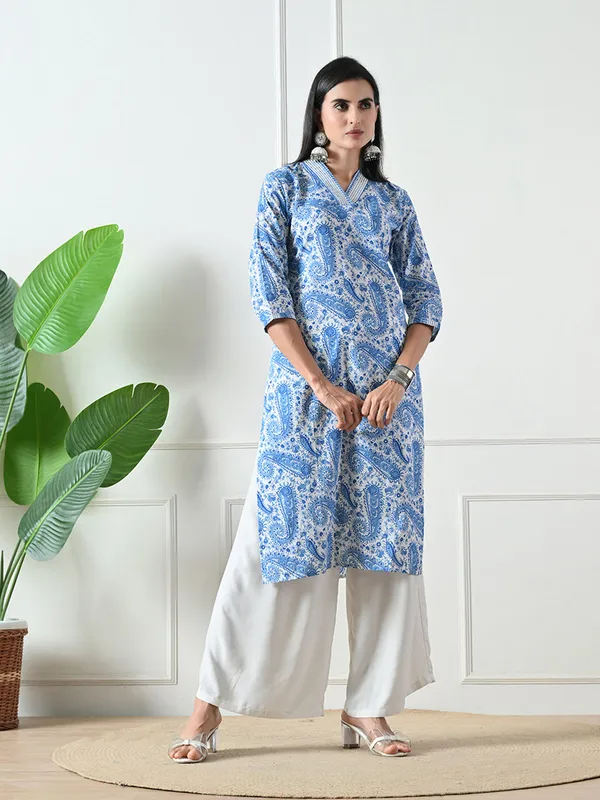 Blue_Printed_Cotton_Straight_Kurta