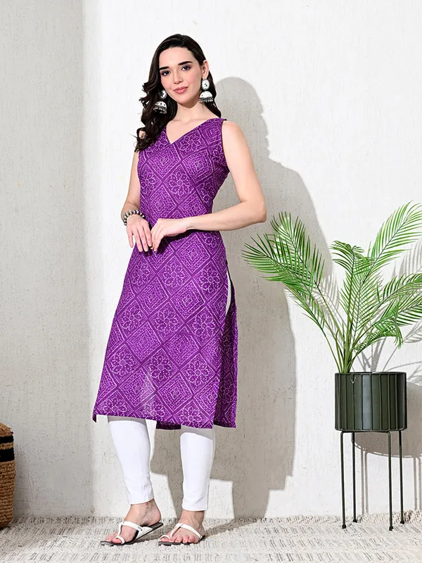 Purple_Bandhani_Print_Cotton_kurta