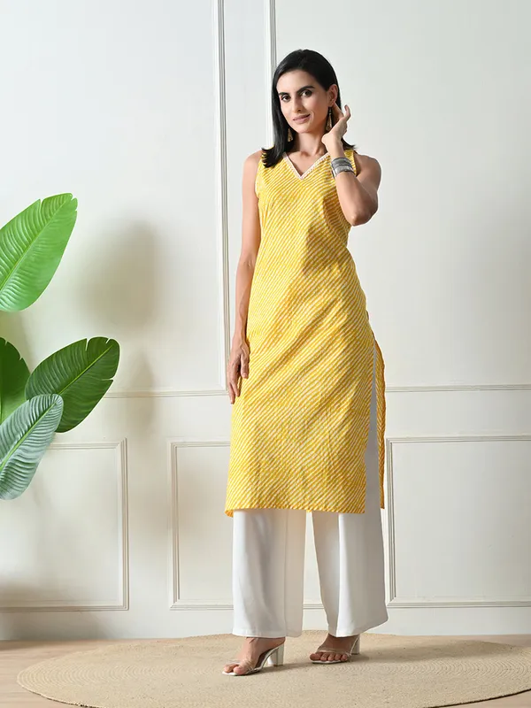 Yellow_Leheria_Print_Jaipuri_Kurta