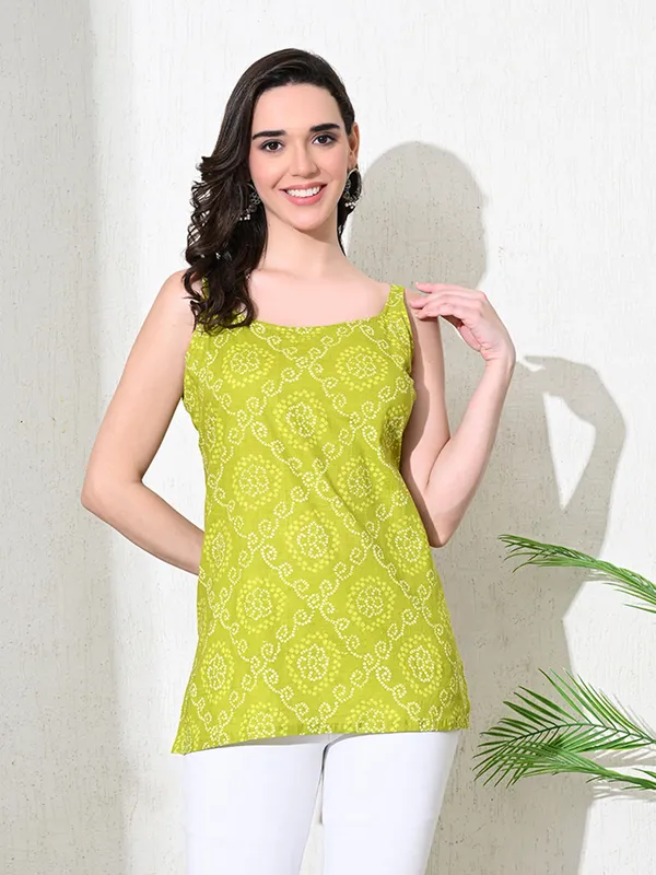 Green_Jaipuri_Print_Cotton_Kurti