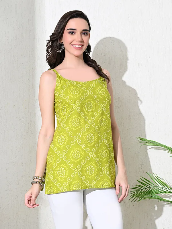 Green_Jaipuri_Print_Cotton_Kurti