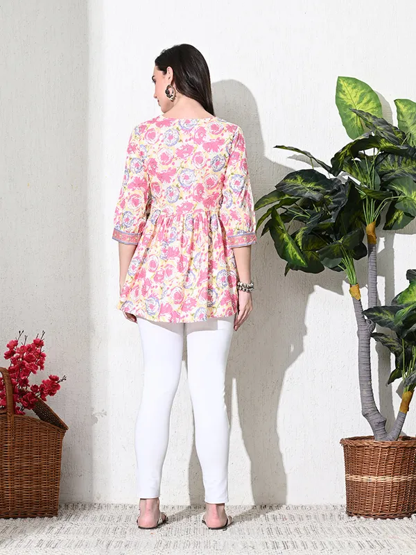 Pink_Floral_Printed_Empire_Top