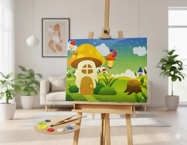 Mushroom_House__DIY_Canvas_Painting_Kit
