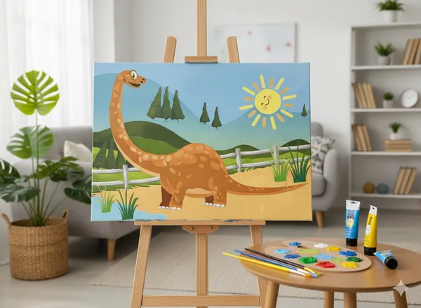 Dino_in_the_Sunshine__DIY_Canvas_Painting_Kit