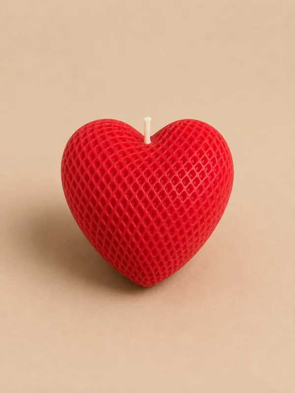 Honeycomb_Heart_Candle_Set_of_2