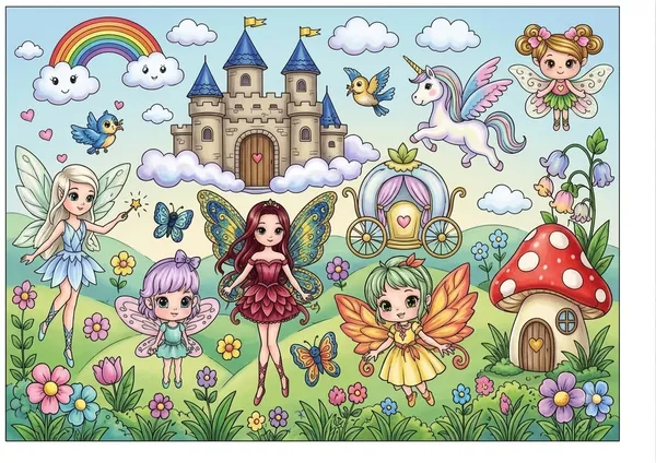 Fairy_World_-Jumbo_Art_Sheet