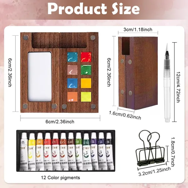 Mini_Wooden_Travel_Watercolor_Kit