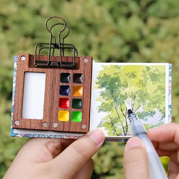 Mini_Wooden_Travel_Watercolor_Kit