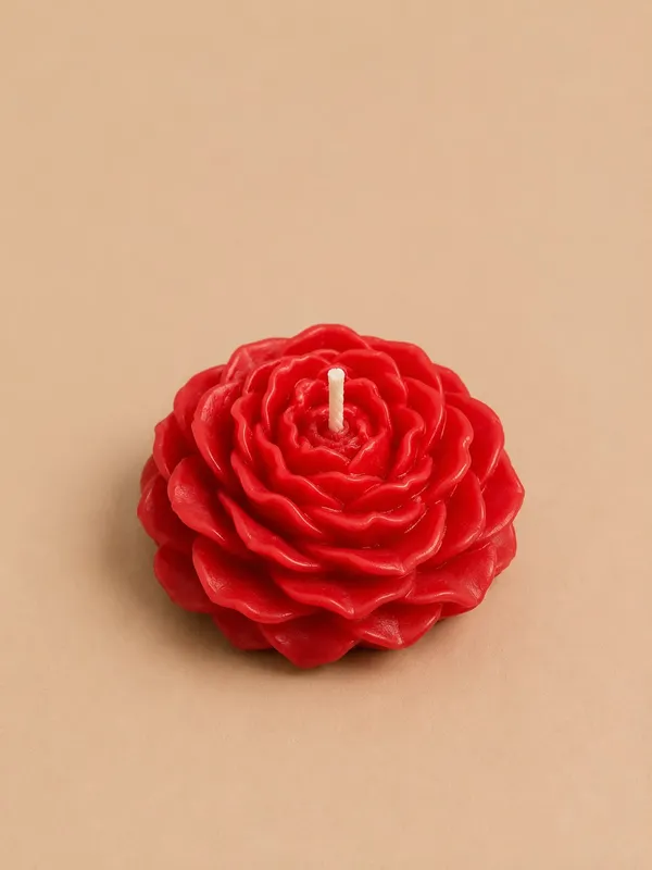 Peony_Flower_Floating_candle_set_of_5