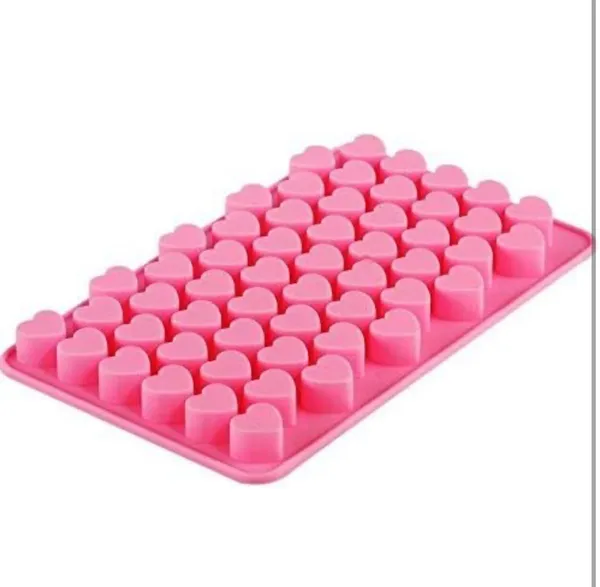 Pink_Silicone_Small_Heart_55_Cavity_Mould_Fondant_Chocolate_Resin_Clay_Candle_Mould_Diy_Kitchen_Baking_(Approx-_2-3_Gm)_(Heart)_7.2L_X_4.3W_Inches