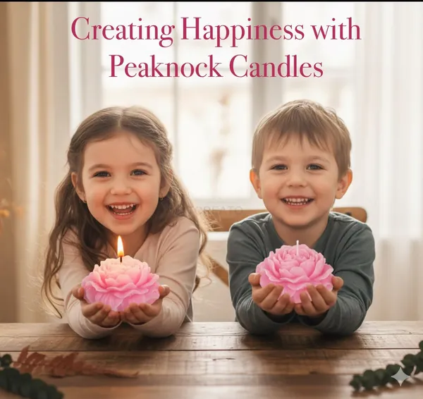 PEAKNOCK_Peony_Candle_Making_Kit_with_Soy_Wax_300g,_Most_Trending_Peony_Flower_Silicone_Mold,_Lavender_and_Rose_Fragrance_Oils,_10_Wicks,_1_Steel_Wick_Holder_and_2_Candle_Dyes