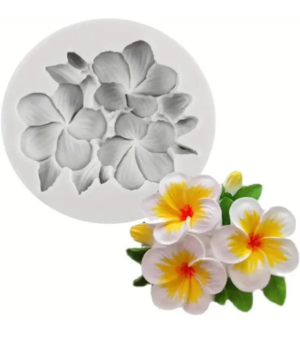 White_1_Cavity_Plumeria_Frangipani_Flower_Design_Silicone_Fondant_Mould_For_Candy,_Chocolate,_Cake,_Clay,_Resin_Soap_And_Scented_Candle_Aromatherapy_Diy_Craft_Projects_And_Baking
