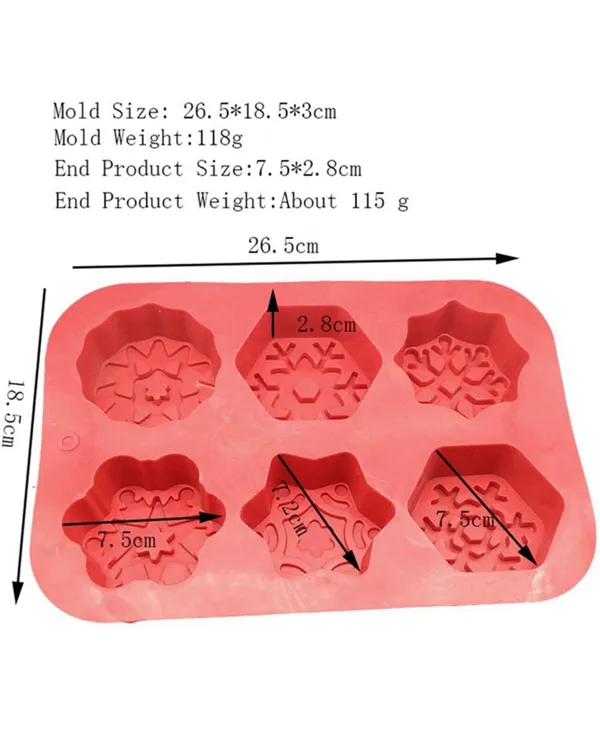 White_6_Cavities_Snowflake_Shape_Chocolate_Silicone_Making_Candy_Soap_Cupcake_Gifts_Moulds