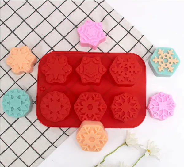 White_6_Cavities_Snowflake_Shape_Chocolate_Silicone_Making_Candy_Soap_Cupcake_Gifts_Moulds