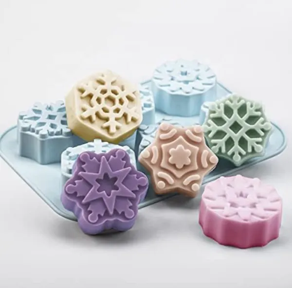 White_6_Cavities_Snowflake_Shape_Chocolate_Silicone_Making_Candy_Soap_Cupcake_Gifts_Moulds