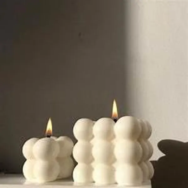 White_Bubble_Candle_Combo,_Big_And_Small_Scented_Candles_Blend_Of_Natural_Fragrances_Long-Lasting_Aroma_Perfect_For_Home_Decor_&_Festivals_Gifting_(Pack_Of_2)