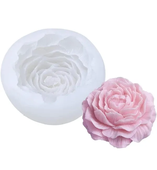 White_Peony_Flower_Shape_Silicone_Mold_|_3D_Diy_Fondant_Candle,_Soap_Mould_|_Molds_For_Making_Cake_Decoration,_Diy_Handmade_Soap,_Jelly_Sugar_Chocolate_|_Bakeware_Molds_-_1_Cavity
