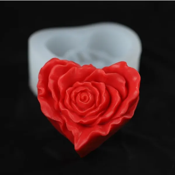 White_3D_Rose_Heart_Silicone_Mould,_70Mm_X_65Mm,_Candle_Making,_Soap_And_Craft_Mould