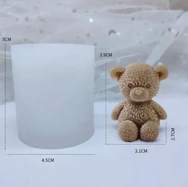 White_3D_Silicone_Teddy_Bear_Candle_Mold,_Small_Size,_Cup_Edge_Hanging_Design,_(4.5X3.9X2.7Cm)
