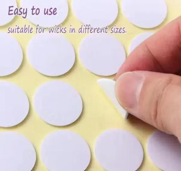 White_Candle_Wick_Stickers_With_Handle_Adhere_Steady_In_Hot_Wax_Double-Sided_Sticky_Glue_Dots_With_The_Little_Tail_Heat_Resistance_For_Candle_Making_(3_Sheets_Of_54)