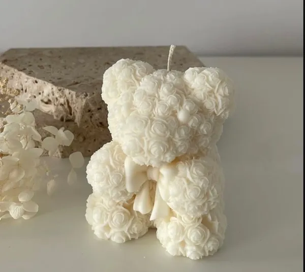 Large_Size_White_Teddy_Bear_Candle,_100%_Soy_Wax,_For_Birthday_&_Valentine'S_Day_Decoration_And_Gifts,_220_Gram